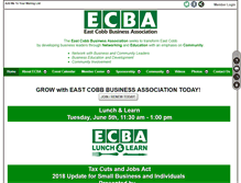 Tablet Screenshot of eastcobbba.com